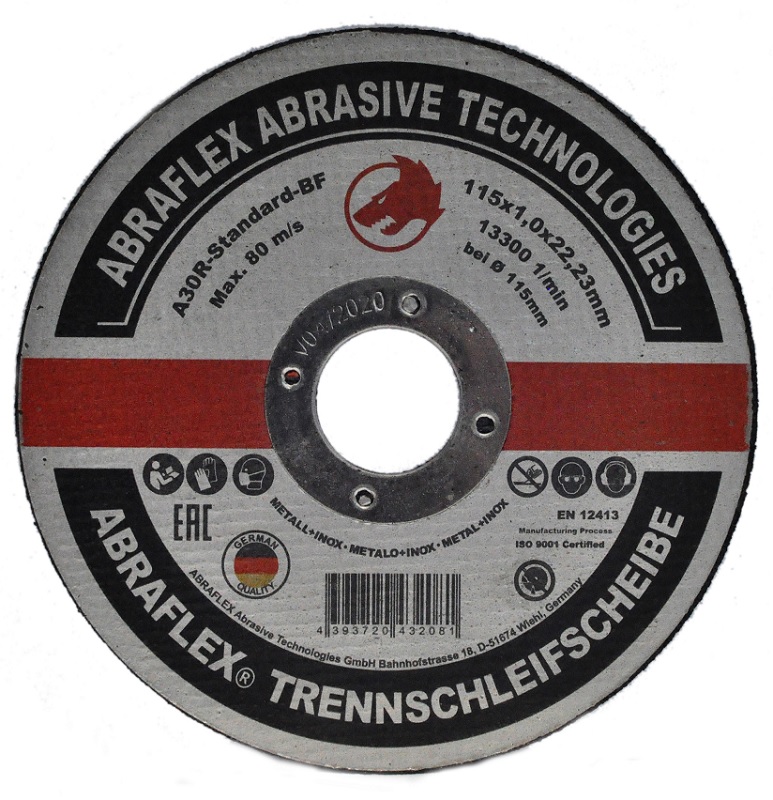 Круг отрезной A30R Standard BF 115X1.0X22,23 Abraflex