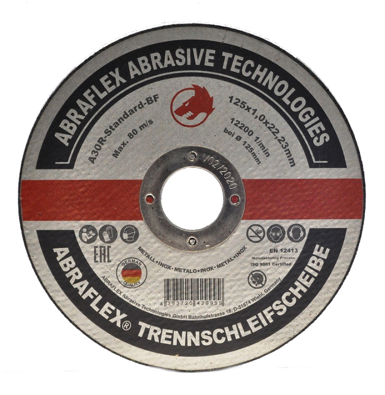 Круг отрезной A30R Standard BF 125X1.0X22,23 Abraflex