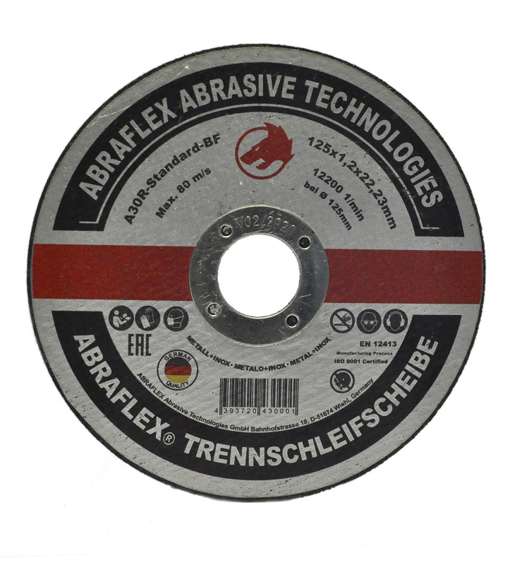 Круг отрезной A30R Standard BF 125X1,2X22,23 Abraflex