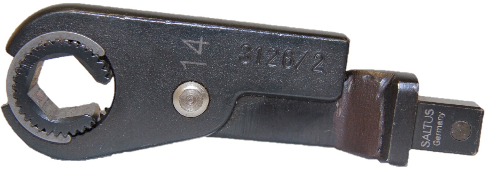 Насадка-трещотка с открытым зевом 14 мм, Saltus