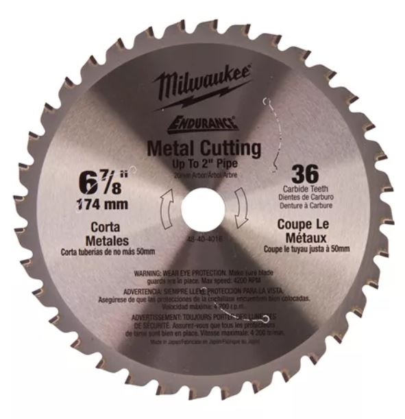 Пильный диск по металлу 174x20 мм Z36 Milwaukee