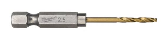 Сверло по металлу RedHEX HSS-G TiN 2.5 мм (2 шт.)