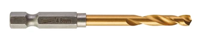 Сверло по металлу RedHEX HSS-G TiN 4.8 мм