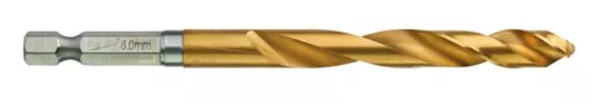 Сверло по металлу RedHEX HSS-G TiN 8 мм