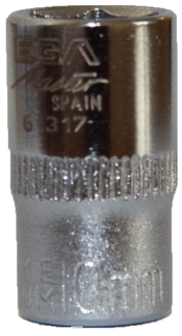 Головка шестигранная 10 мм 1/4" Ega Master