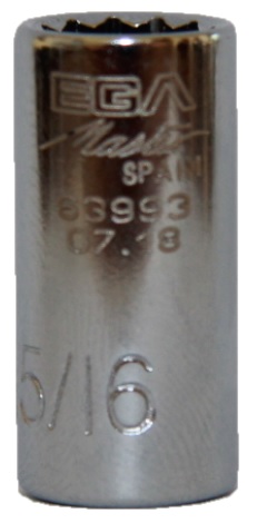 Головка двенадцатигранная 5/16", 1/4" Ega Master