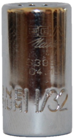 Головка двенадцатигранная 11/32", 1/4" Ega Master