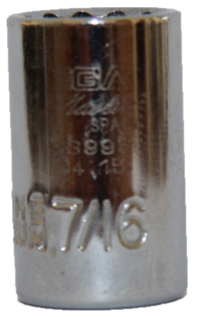 Головка двенадцатигранная 7/16", 1/4" Ega Master