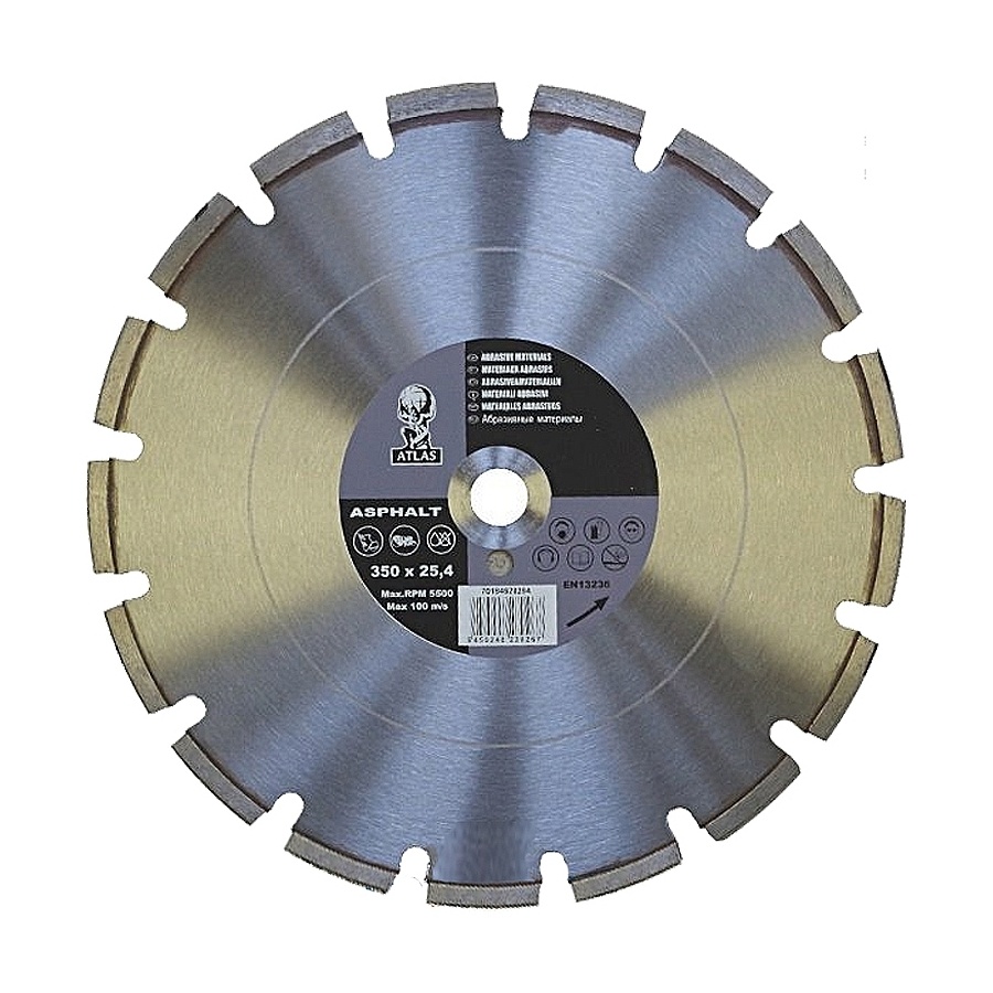 Алмазный диск Saint-Gobain Atlas Asphalt для резки асфальта, 350 мм