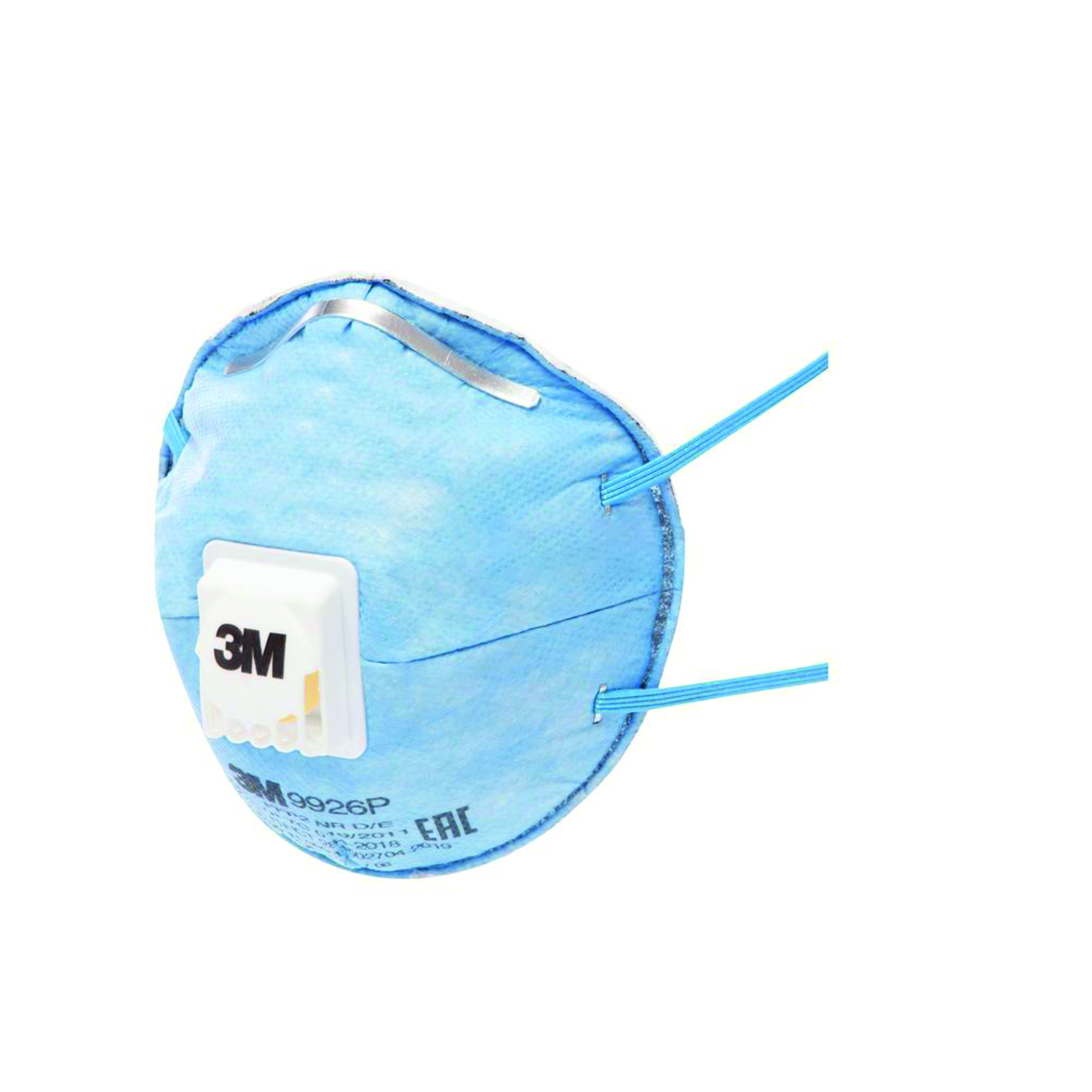 3M™ 9926P Специализированная фильтрующая полумаска класс защиты FFP2 NR D, с защитой от кислых газов