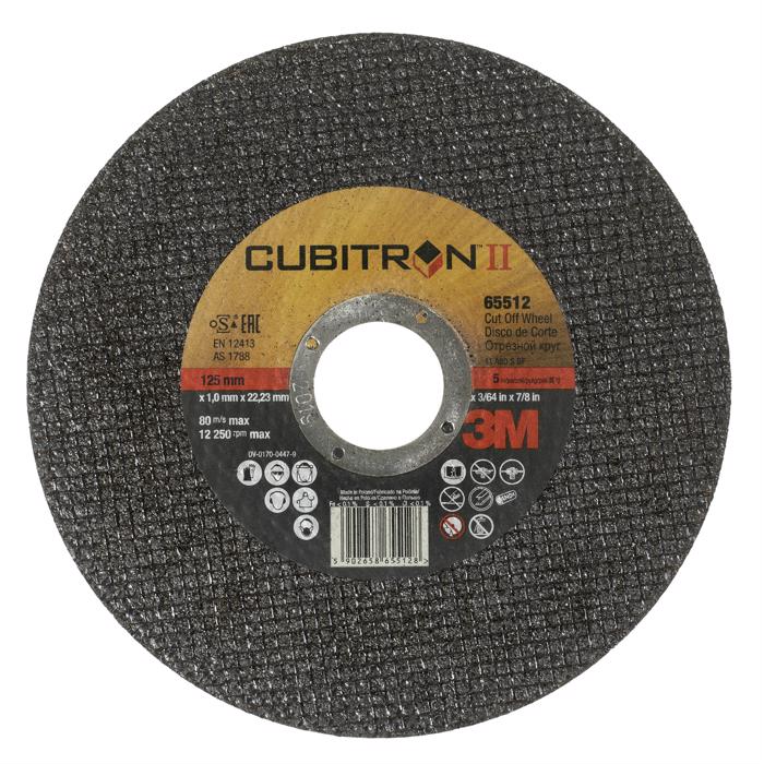65512 Круг отрезной 3M Cubitron II 125 х 1,0 х 22 мм