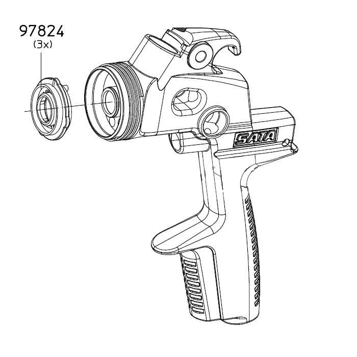Набор из 3-х распределительных колец Sata